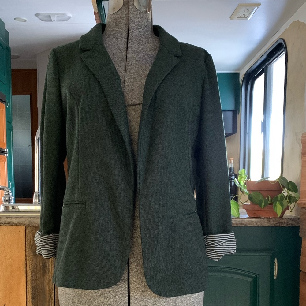 SKIES ARE BLUE blazer forest green